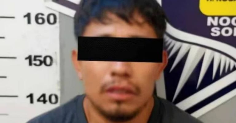 El sujeto fue identificado como Fabián 'N', de 25 años de edad.