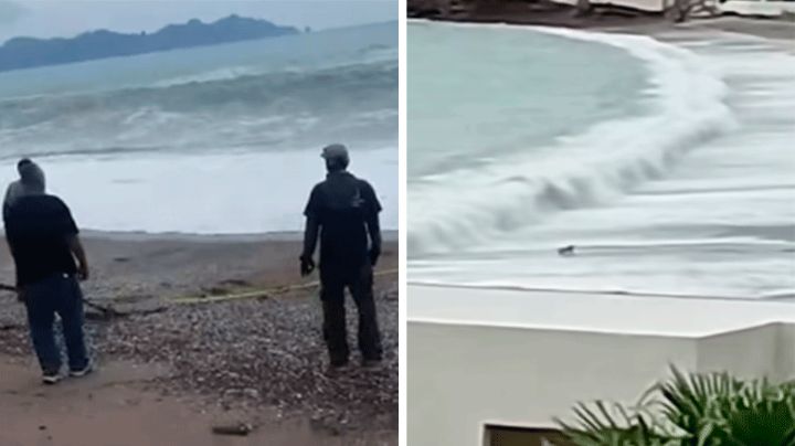 ¿Otra tragedia en playa de San Carlos? Joven es salvado de morir ahogado (VIDEO)