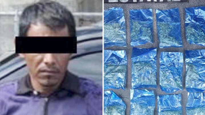 Sorprenden a Gilberto en posesión de 12 envoltorios de marihuana al norte de Hermosillo