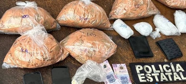 Las sustancias ilegales decomisadas durante el operativo