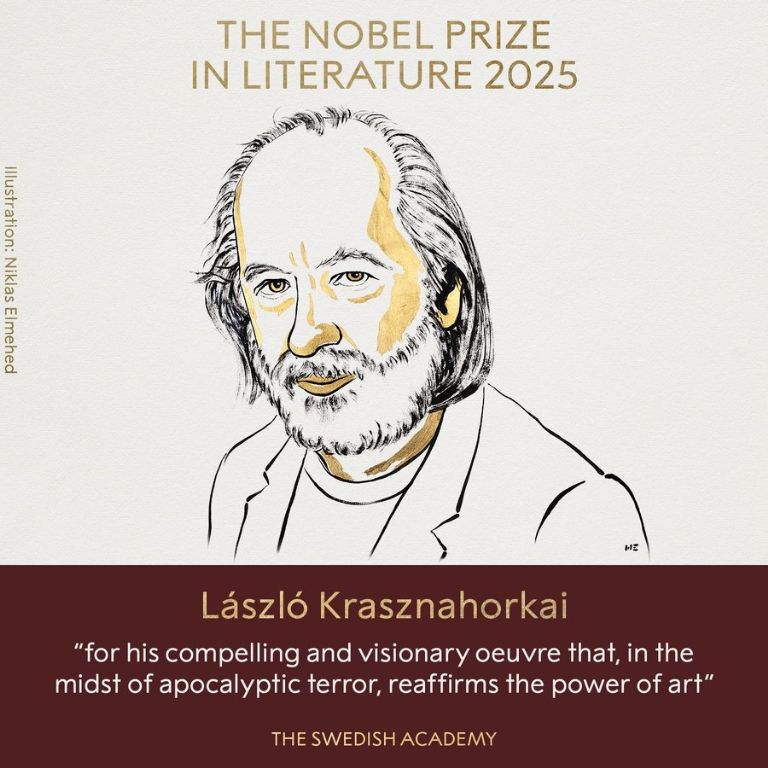 László Krasznahorkai gana el Premio Nobel de Literatura 2025