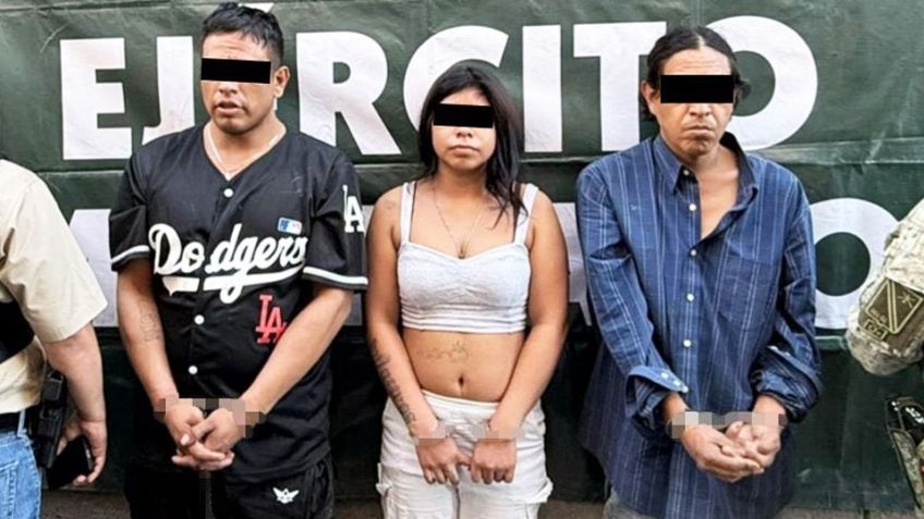 Capturan a tres integrantes de célula delictiva en Hermosillo; aseguran pistola y droga