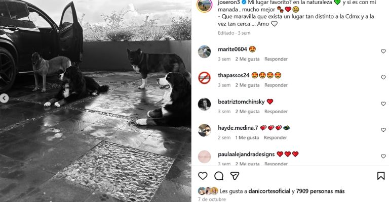 José Ron viste de luto a Televisa al revelar que perdió a su perrhija