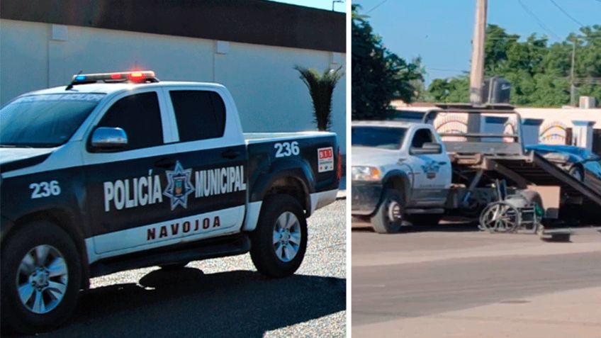 Accidente en Navojoa: Hombre en silla de ruedas que pedía limosna queda sin vida tras ser embestido