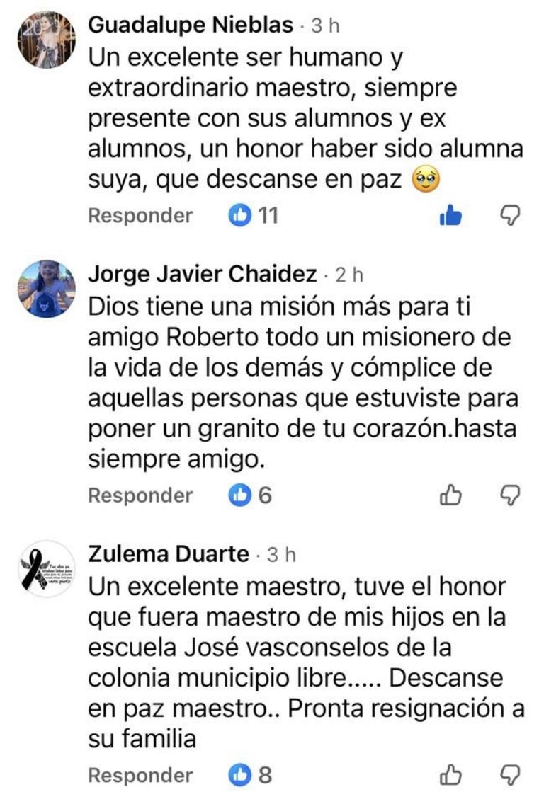 Despiden a profesor en redes sociales. Foto: Facebook