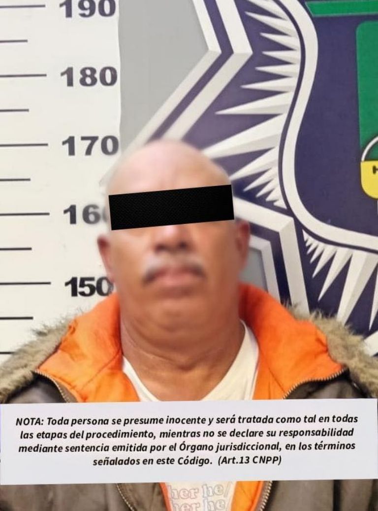 El detenido fue identificado como Fernando 'N', de 51 años de edad.