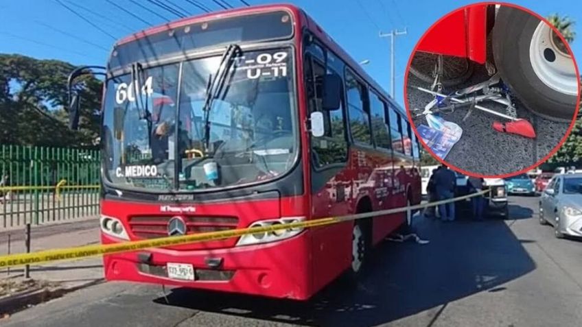 Sexagenario muere arrollado por camión urbano mientras iba en su bicicleta en Guadalajara