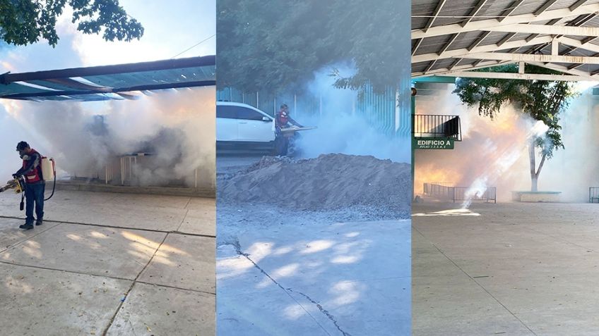 Ciudad Obregón: Padres y escuela financian fumigación tras casos de dengue por falta de respuesta oficial