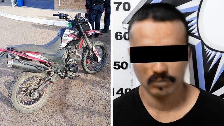Fuerte persecución en Nogales: Capturan a motocicleta con narcótico y arma de fuego falsa