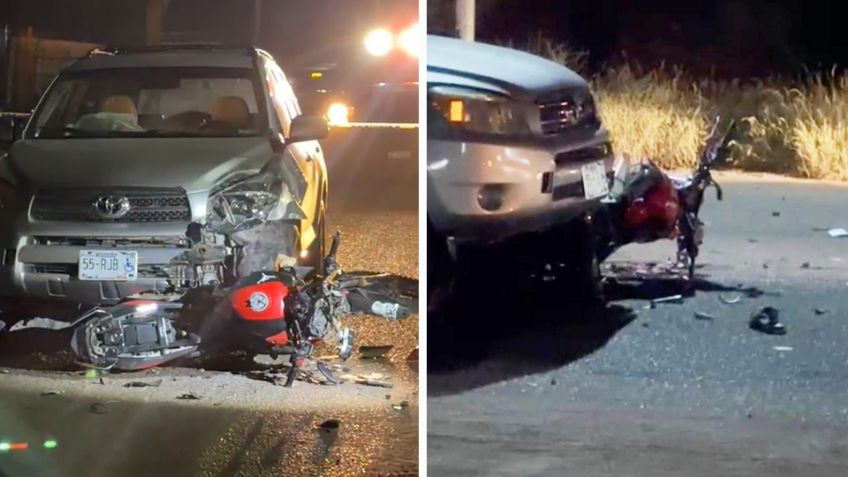 Tragedia en Bacobampo: Choque frontal deja un motociclista muerto y otro herido de gravedad
