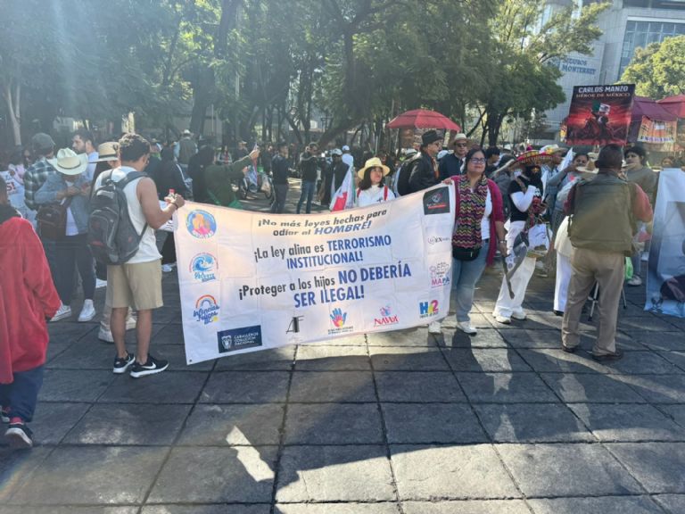 Simpatizantes de la extrema derecha, presentes en la marcha de la Gen Z. Foto: Facebook