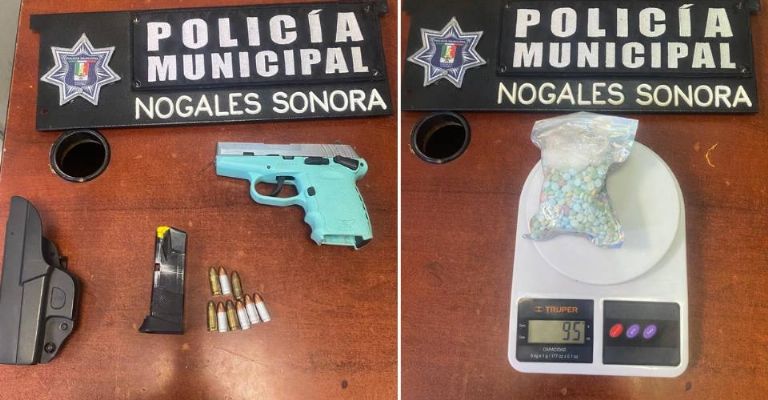 El arma y los estupefacientes fueron asegurados y puestos a disposición de la autoridad correspondiente.