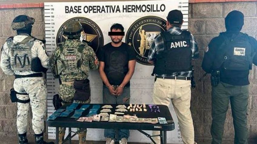 Desmantelan punto de venta de droga y arrestan a presunto narcomenudista en Hermosillo