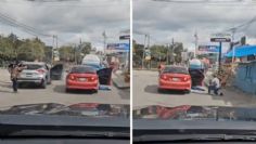 VIDEO: Disputa en el tráfico deriva en fuerte enfrentamiento a plena luz del día en Guatemala