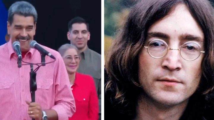 (VIDEO) Maduro sorprende al romper discurso con 'Imagine' de John Lennon en medio del conflicto con EU
