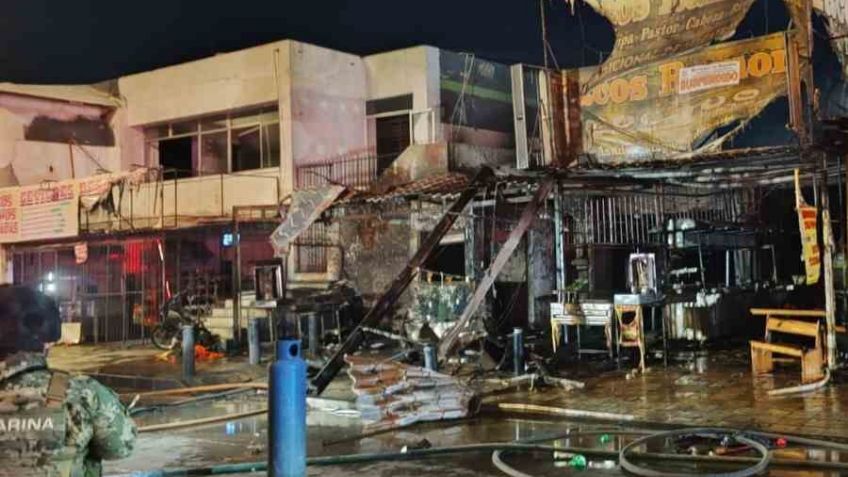 FUERTE VIDEO: Explosión en taquería de Mazatlán deja tres muertos y dos heridos