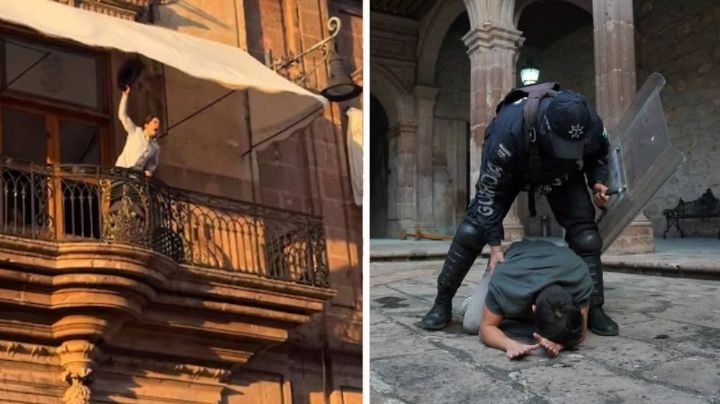 VIDEOS: Toman Palacio de Gobierno durante las protestas por el asesinato de Carlos Manzo