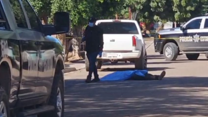 Código Rojo genera pánico en centro de Cócorit; ejecutan a 'El Indio' en plena vía pública