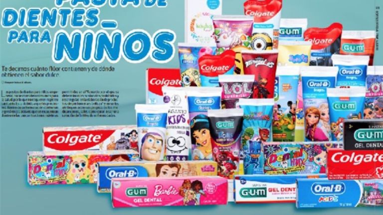 Pastas de dientes infantiles dañinas para los niños