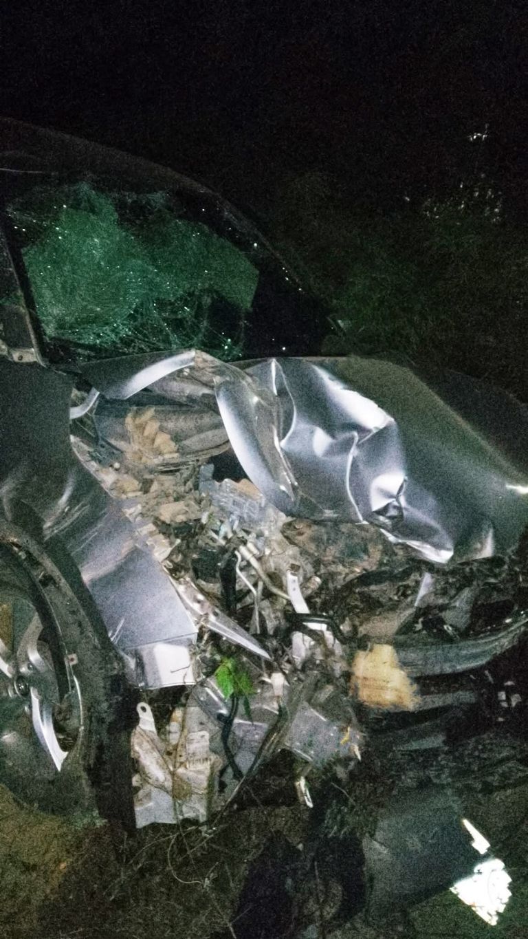 El vehículo quedó en muy mal estado 