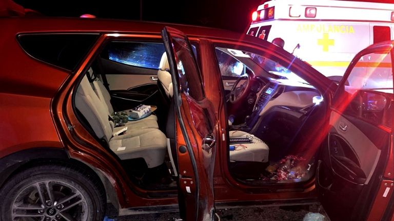 Los sujetos armados dejaron abandonada la camioneta y huyeron del lugar