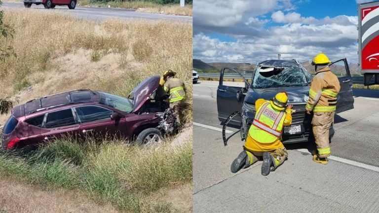 Los vehículos involucrados en el accidente 