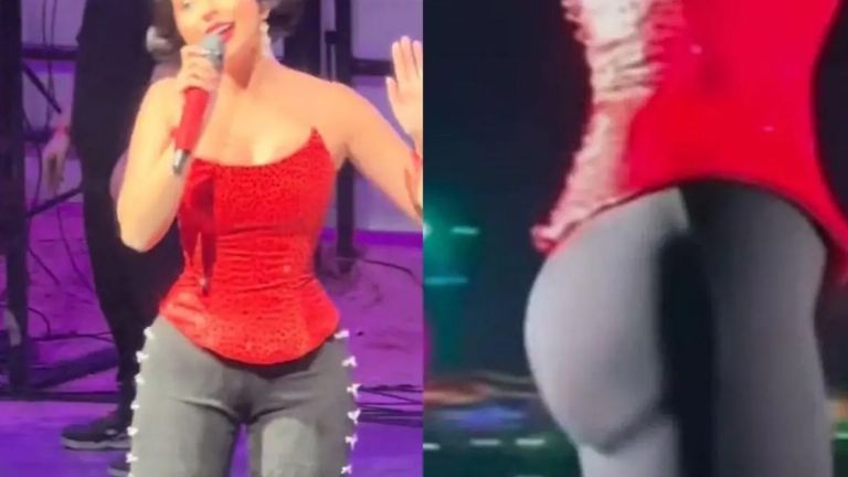 Aseguran que Ángela Aguilar usa esponjas en los shows