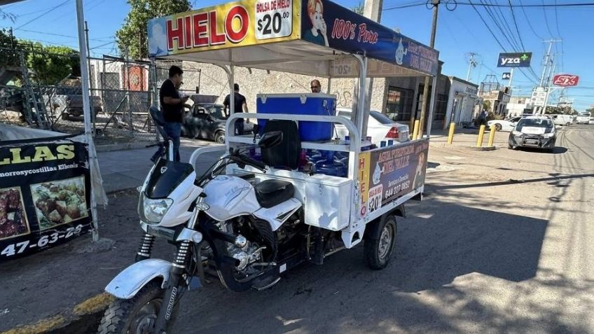 Motocarro repartidor causa accidente vial al sur de Ciudad Obregón; chofer quedó lesionado
