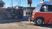 Foto ilustrativa de la nota titulada: Choque entre dos autobuses termina en volcadura en Hermosillo; hay varias personas heridas