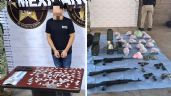 Foto ilustrativa de la nota titulada: Golpe al crimen en Hermosillo: Cae sujeto con arsenal, droga, dinero y autos de alta gama