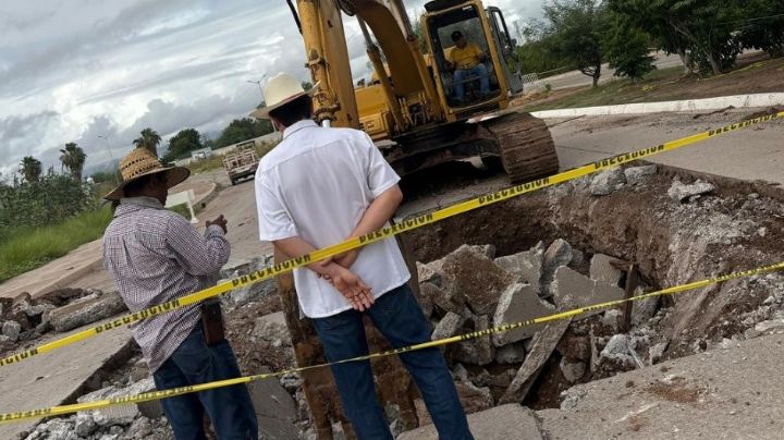 Arreglo del colector Centenario es clave para resolver los socavones en Navojoa: Ayuntamiento