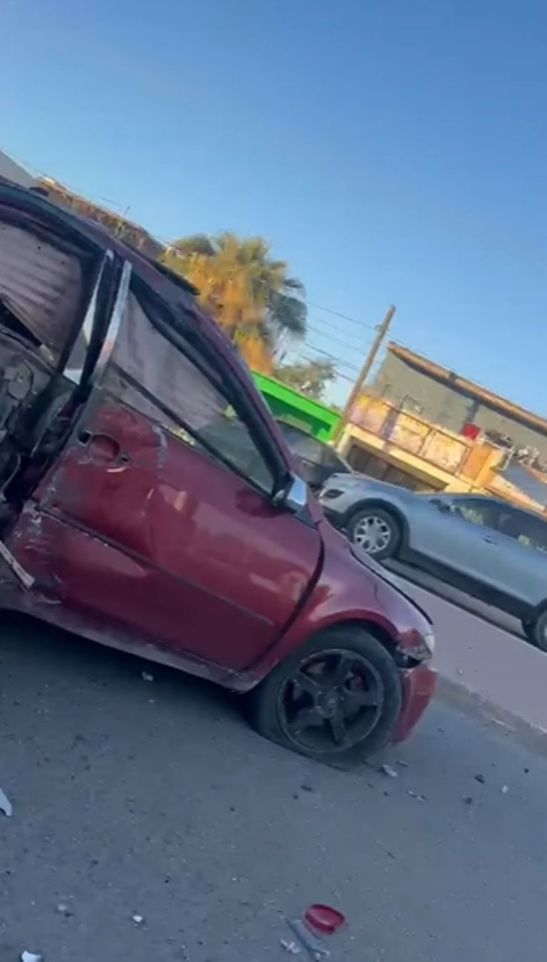 El vehículo quedó en muy mal estado 