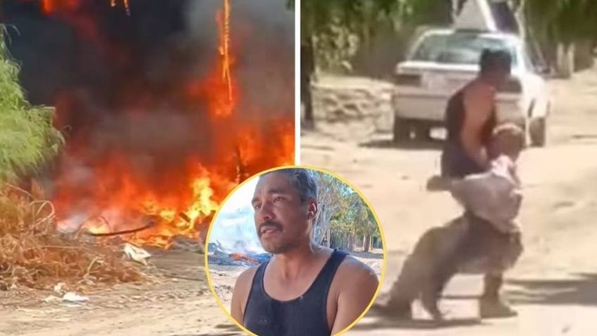 Reconocen al taxista que salvó a adulto mayor en medio de un incendio en Ciudad Obregón