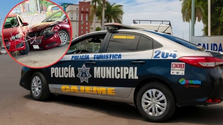 Accidente al sur de Ciudad Obregón: Vehículos chocan en calles de la colonia Municipio Libre