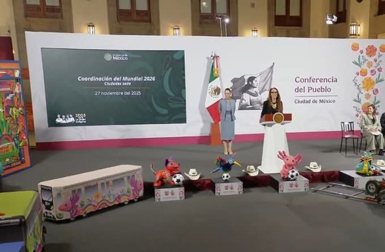 Este jueves, presentaron avances en materia de seguridad para el Mundial 2026. Foto: Gobierno de México