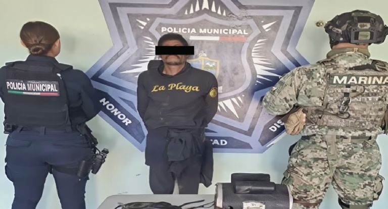 El detenido fue encontrado en posesión de un motor