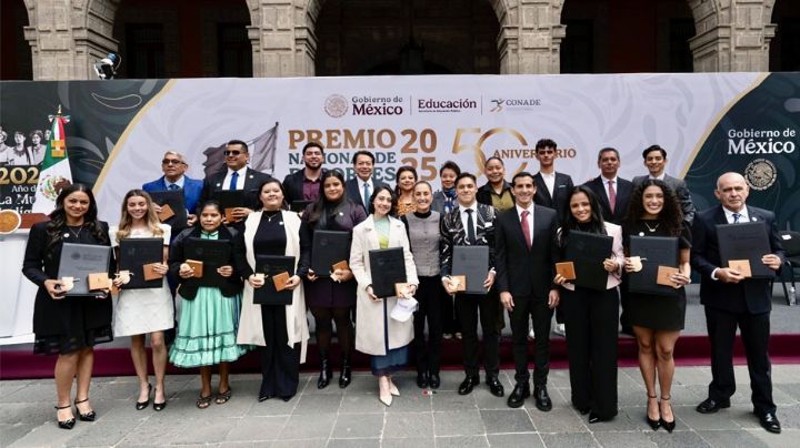 Claudia Sheinbaum entrega el Premio Nacional del Deporte 2025 a destacados atletas