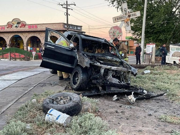 La unidad quedó destruida 