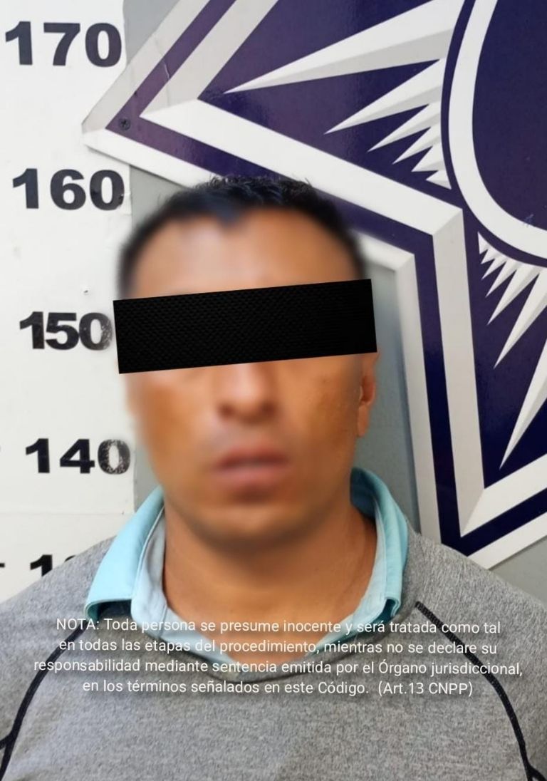 El detenido fue identificado como Jaime 'N', de 39 años de edad.
