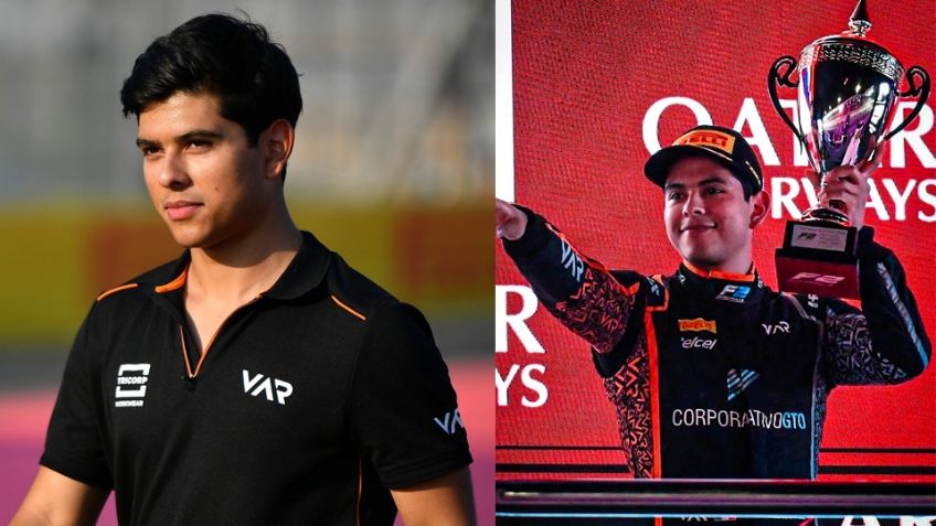 Piloto mexicano se sube al podio en el GP de Qatar de F2; Rafael Villagómez conquista el tercer puesto