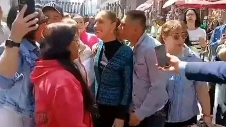 Arrestan a sujeto que acosó e intentó besar a Claudia Sheinbaum en calles de la CDMX