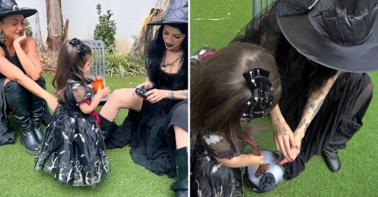 Cazzu regresa a Argentina y celebra Halloween