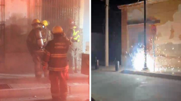 Otro incendio en el centro de Hermosillo; cortocircuito desata fuego en inmueble abandonado