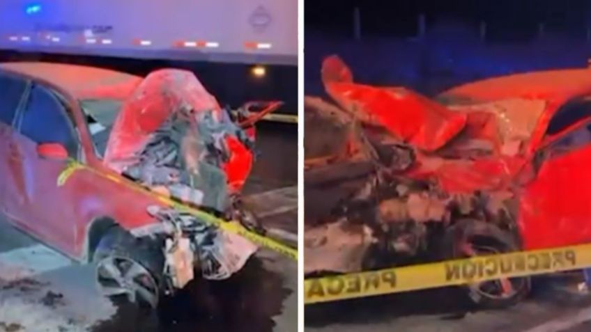 Accidente carretero en Coahuila deja a conductor sin vida; quedó prensado entre los fierros