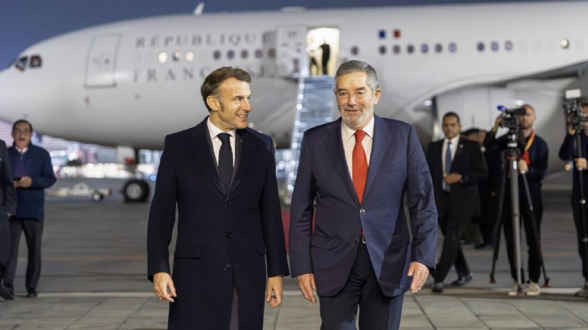 Emmanuel Macron llega a México: Así será su reunión con Claudia Sheinbaum en Palacio Nacional