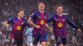 Foto ilustrativa de la nota titulada: Robert Lewandowski se anota 'hat trick' y el Barcelona golea al Celta de Vigo en LaLiga