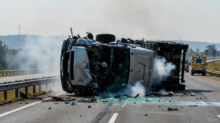 Autopista México-Puebla vuelve a operar tras volcadura e incendio de pipa: Confirman SALDO BLANCO
