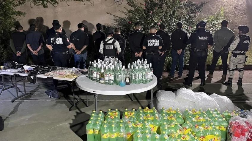 Arma, drogas, alcohol y cientos de menores de edad: Revientan fiesta clandestina en Nuevo León