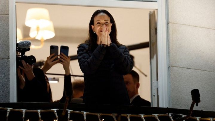 VIDEO: María Corina Machado reaparece en público desde Noruega tras ganar Nobel de la Paz