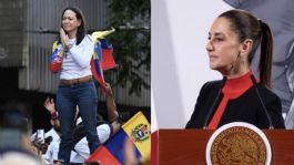 Foto que representa a Claudia Sheinbaum guarda SILENCIO sobre el Nobel de la Paz a María Corina Machado